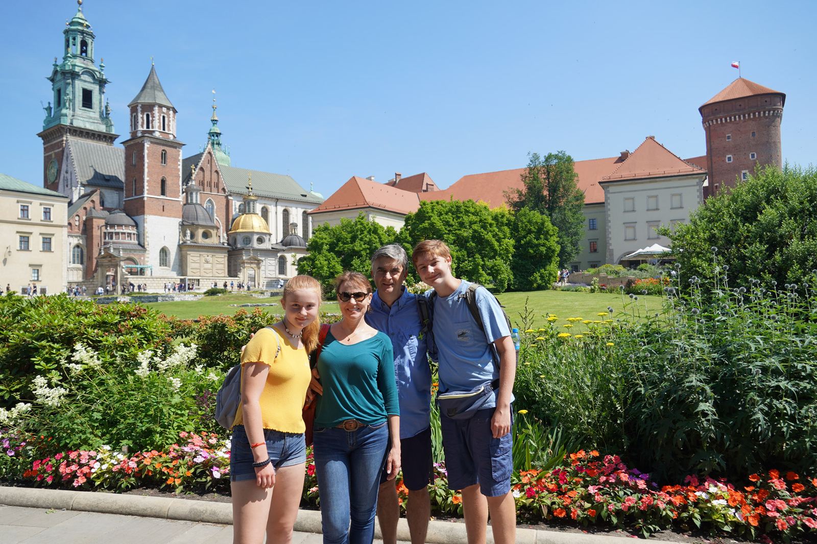 The Raczynski family at Wawel Castle, Kraków